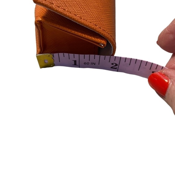 TORY BURCH - EYEWEAR / SUNGLASSES HOLDER / CASE - ORANGE - MAGNETIC CLOSURE S3 - Picture 6 of 10